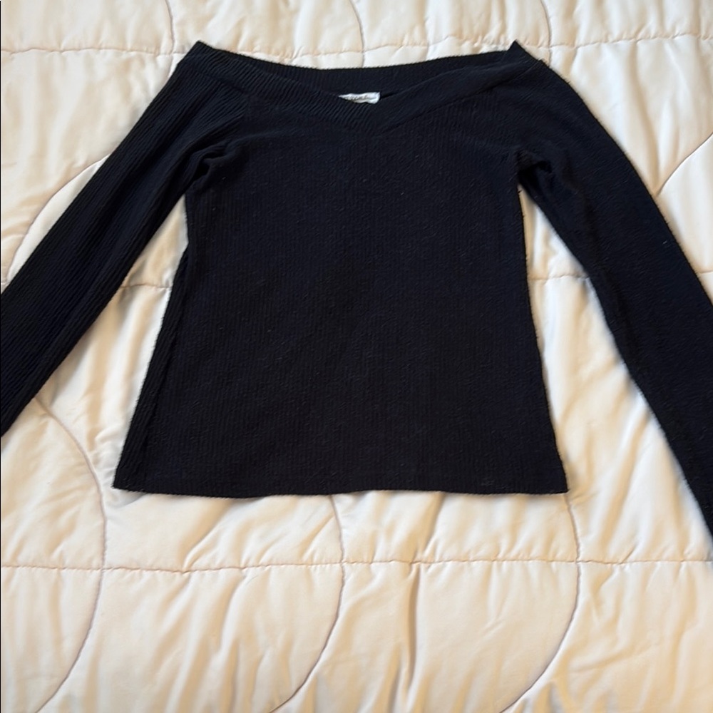 Project Social T Textured Black Top